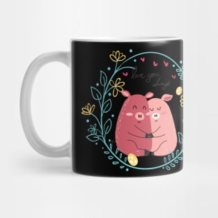 couple pig Mug